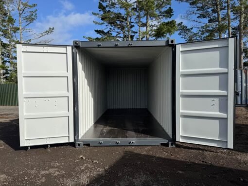 20 foot Charcoal One Trip Shipping Container - Image 3